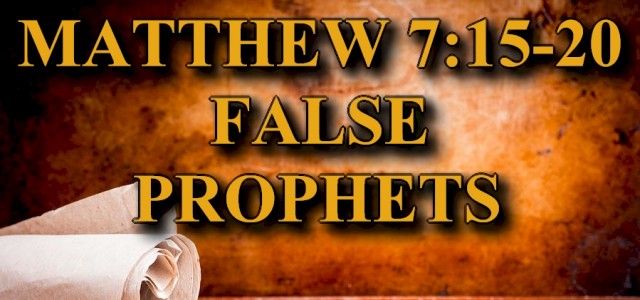 bible verse beware of false prophets